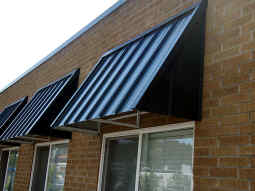 Custom Steel or Copper Awnings